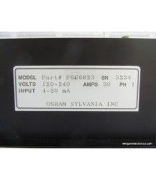 F066823 SCR Power Control