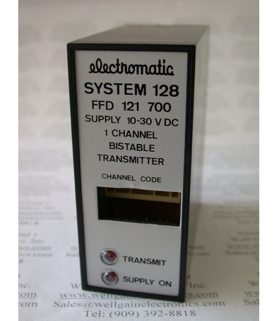 ELECTROMATIC F-SYSTEM 128 FFD 121 700 10-30VDC 1 CHANNEL BISTABLE TRANSMITTER