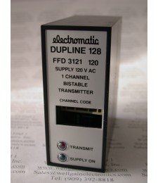 ELECTROMATIC F-SYSTEM DUPLINE 128 FFD 3121 120 120VAC  1 CHANNEL BISTABLE TRANSMITTER