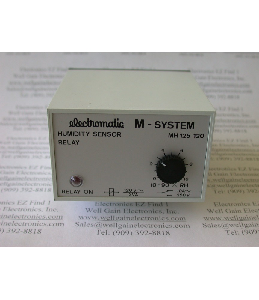 ELECTROMATIC M_SYSTEM MH125 120 120VAC HUMIDITY SENSOR RELAY