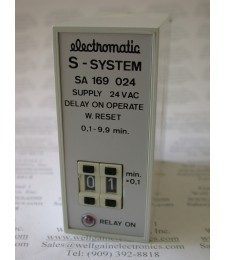 ELECTROMATIC S-SYSTEM SA 169 024 24VAC DELAY ON OPERATE W. RESET 0.1-9.9 MIN