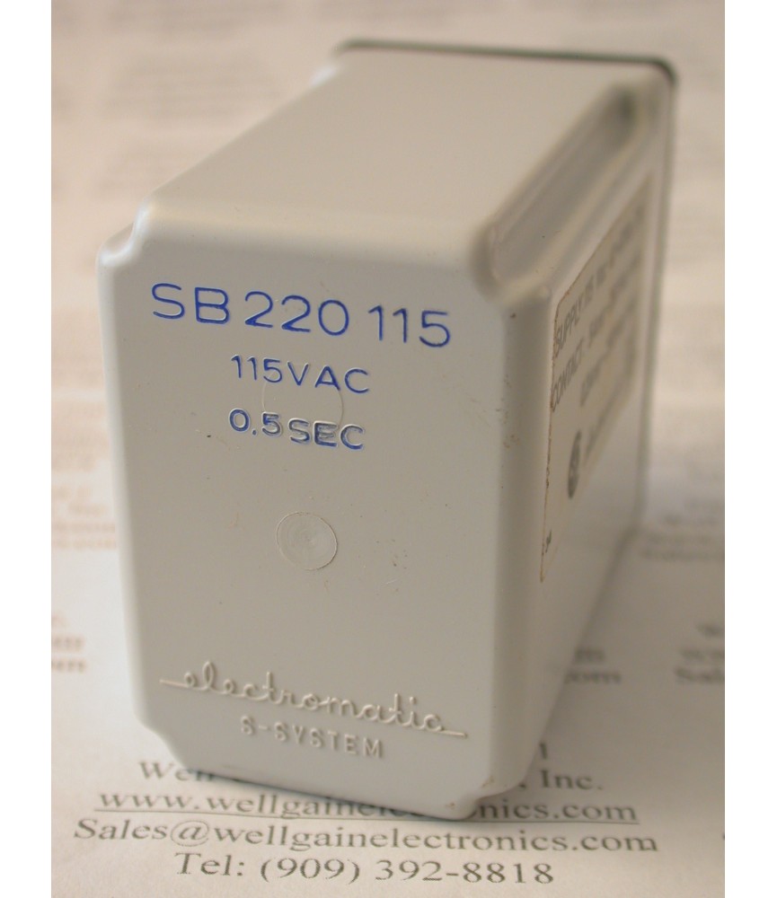 ELECTROMATIC S-SYSTEM SB 220 115 115VAC  0.5 SEC