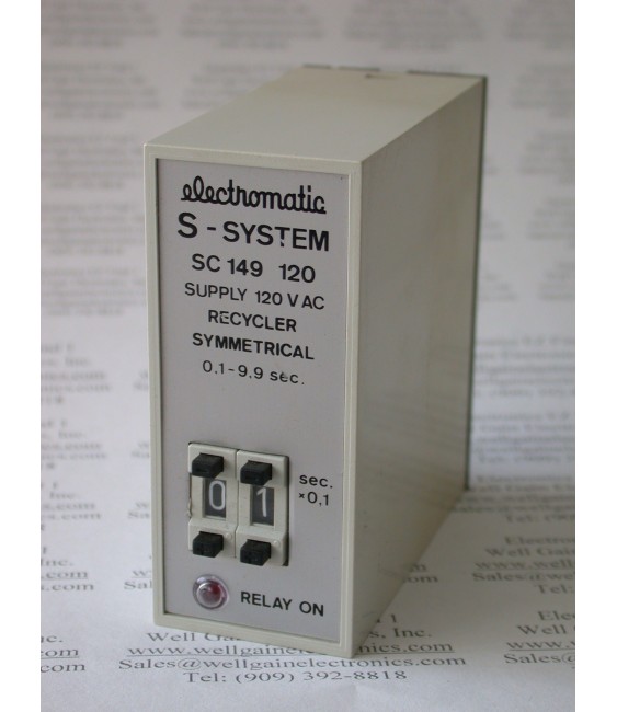 ELECTROMATIC S-SYSTEM SC 149 120 120VAC RECYCLER SYMMETRICAL  0.1 - 9.9 SEC