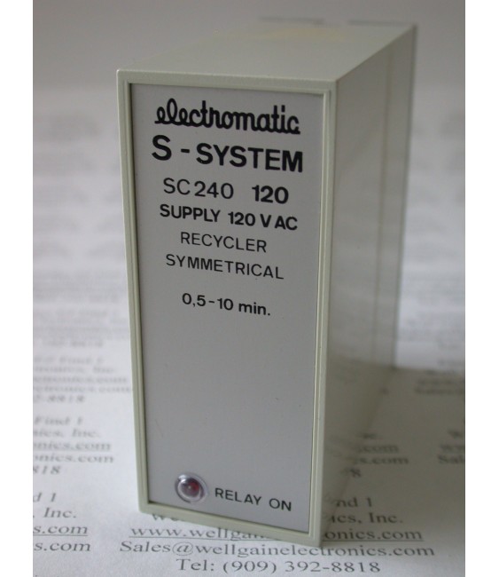 ELECTROMATIC S-SYSTEM SC 240 120 120VAC RECYCLER SYMMETRICAL  0.5-10 MIN