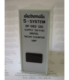 ELECTROMATIC S-SYSTEM SP 052 120 120VAC DIGITAL TACHO COUNTER UNIT