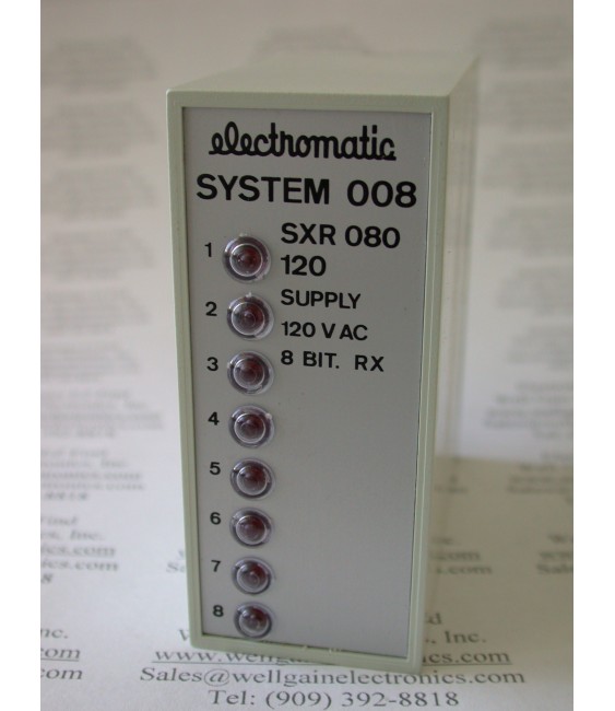 ELECTROMATIC S-SYSTEM 008 SXR 080 120 120VAC  8 BIT. RX