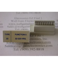 ELECTROMATIC TYPE 22 FUNCTION 5 22-220 HRS