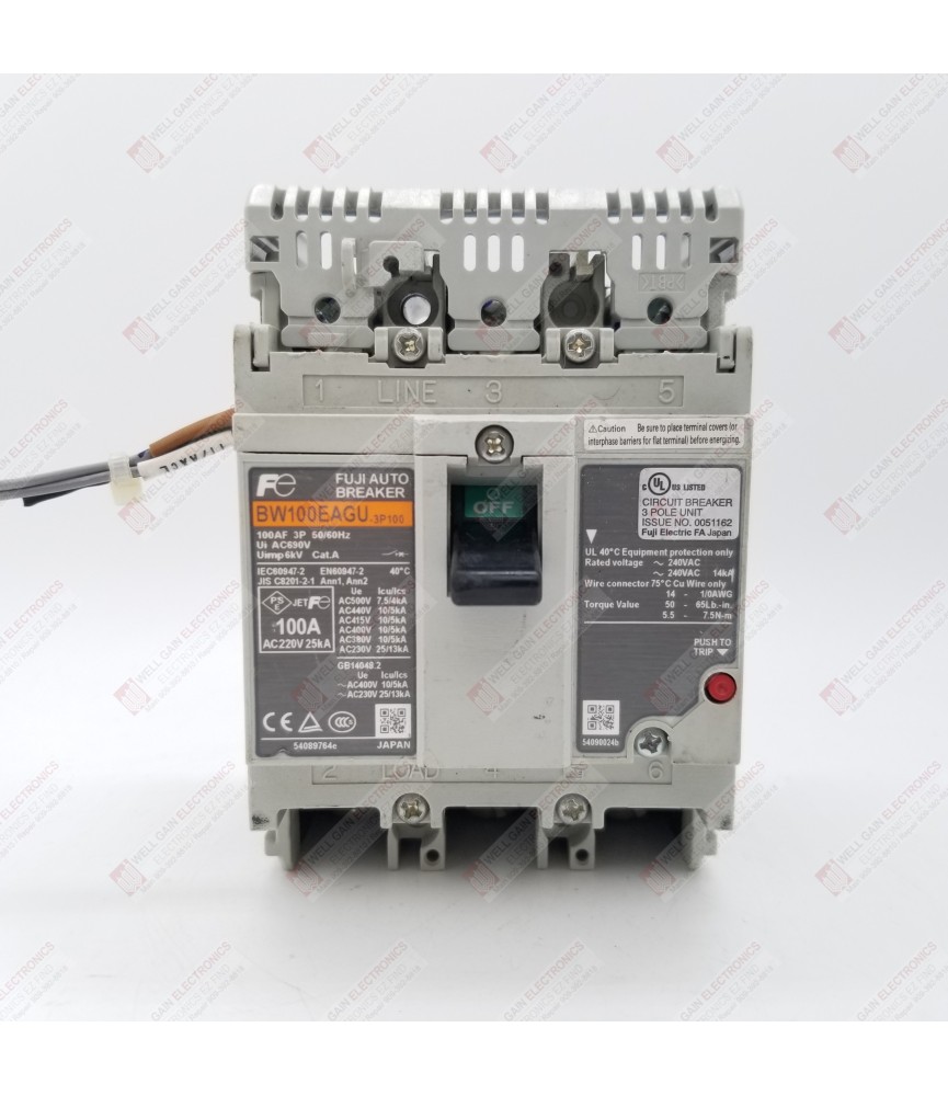 BW100EAGU-3P100 3P 100A with AUX