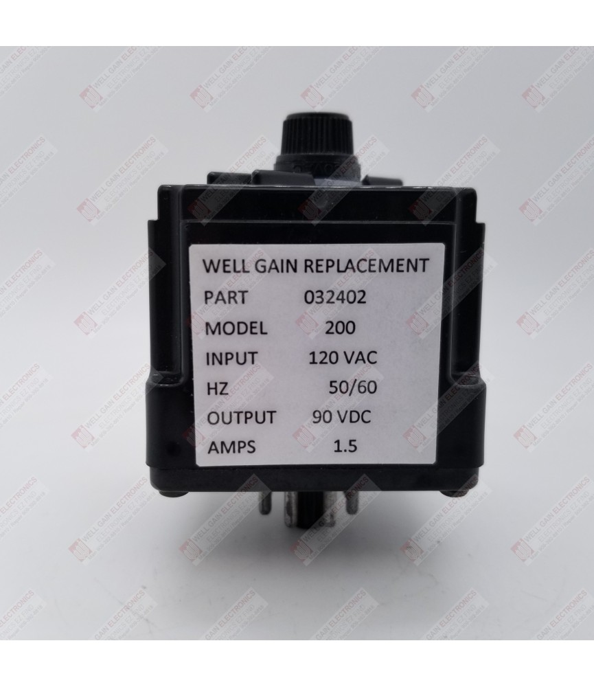 032402 In 120VAC Out 90VDC 1.5A Replacement