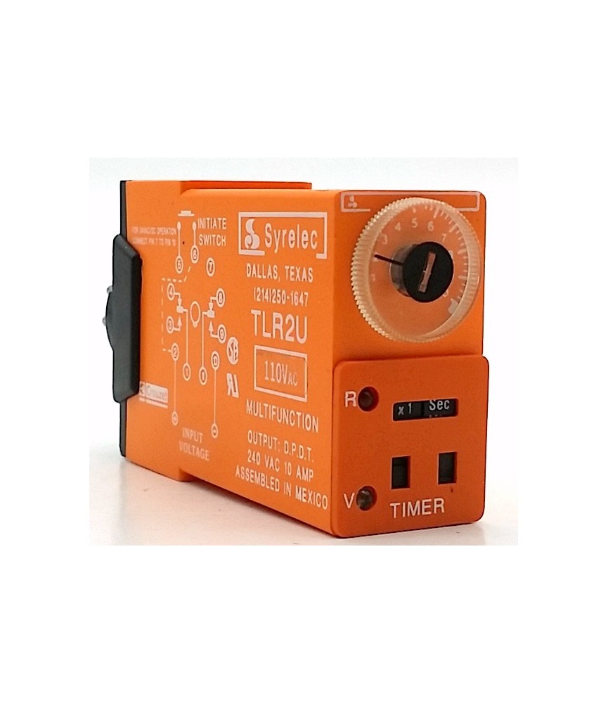 TLR2U-110VAC -24VAC/DC 1 SHOT / Delay On Break Replacement