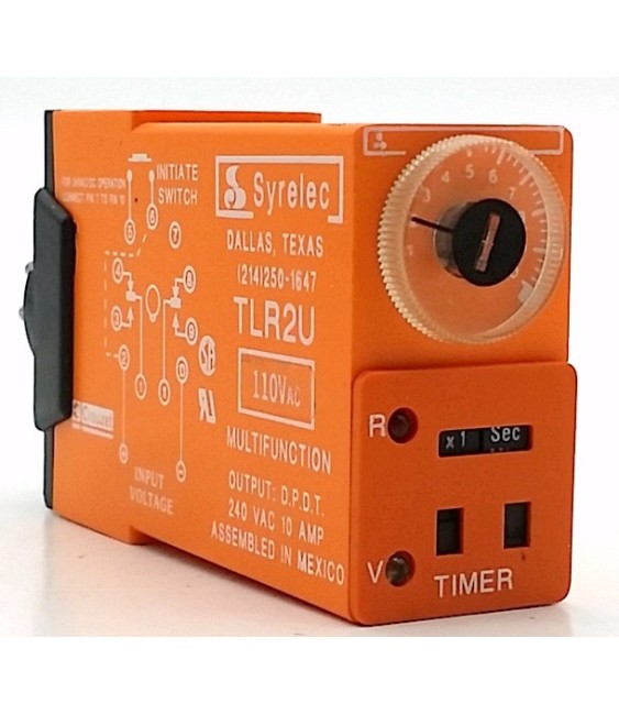 TLR2U-110VAC -24VAC/DC 1 SHOT / Delay On Break Replacement
