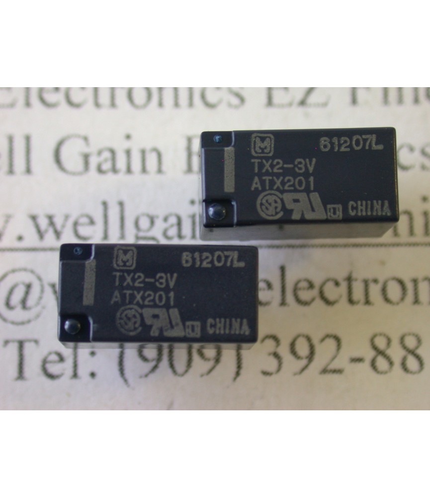TX2-3V MINI Relay DPDT 2A 30V