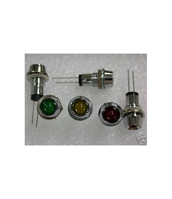 2.4V-5VDC 8MM LED INDICATOR YE