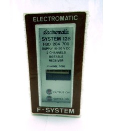 ELECTROMATIC F-SYSTEM 128 FBD 204 700 10-30VDC 2 CHANNELS BISTABLE RECEIVER