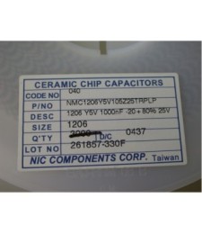 NMC1206Y5V105Z25TRPL 0.1UF 25V
