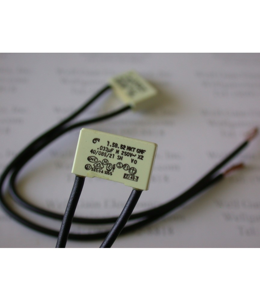 0.033UF 250VAC 20% WITH LINE