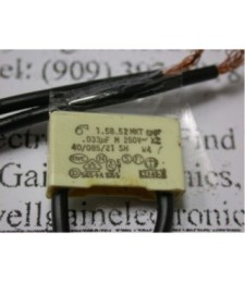 0.033UF 250VAC 20% WITH LINE