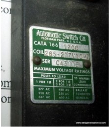166120C  Switchboard 265-277V