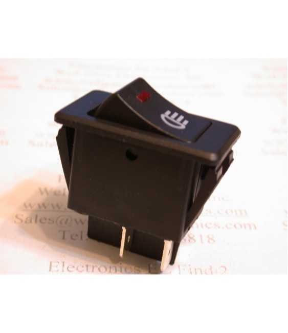 DPST ILLUMINATED RED 12V