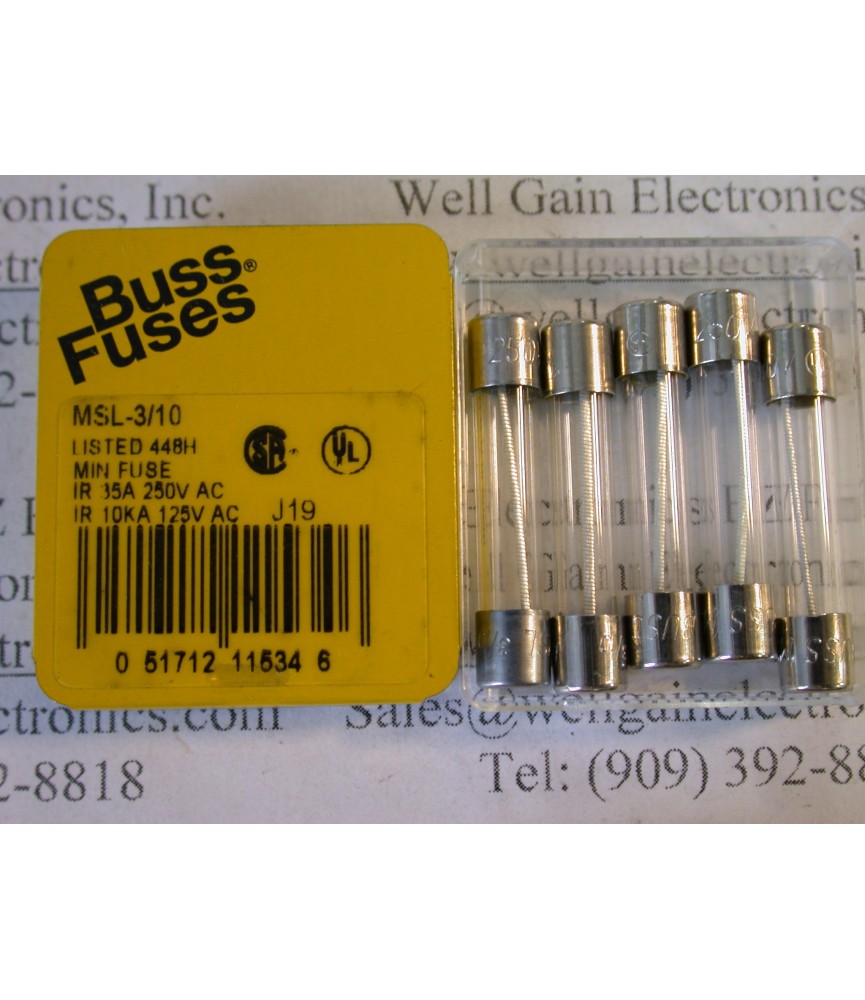 MSL-3/10 FUSE 6X32mm