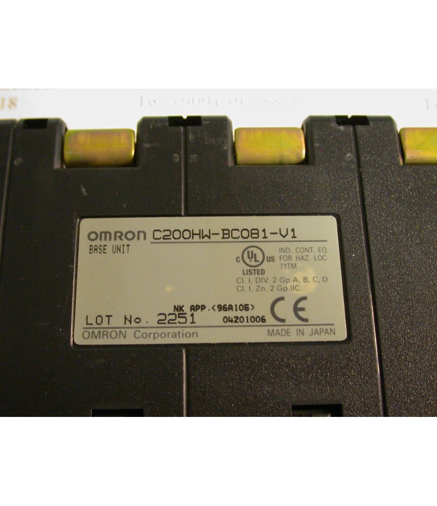 OMRON C200HW-BC081-V1